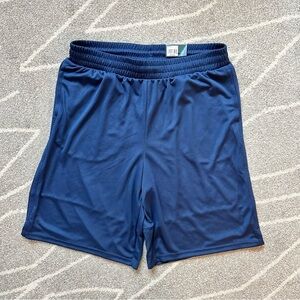 Tek Gear Navy Blue 10.5” Inseam Mesh Basketball Shorts